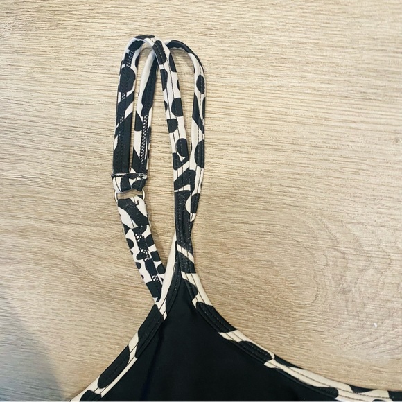 Christina One Piece Wrap Skirt Swimsuit Black & White Safari Animal Print 10 - Picture 4 of 12